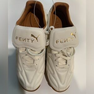 Puma Fenty Cream Sneakers with Gold Details New size 6.5 woman’s